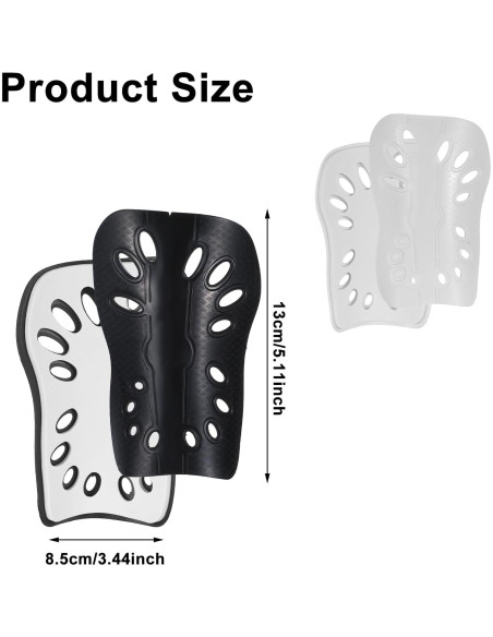 Espinilleras de Fútbol COMNICO 2 Pares Ligeras Transpirables
