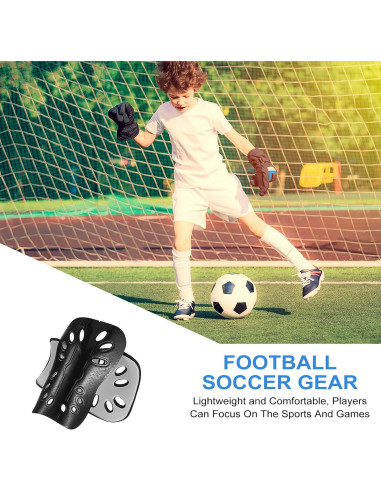 Espinilleras de Fútbol COMNICO 2 Pares Ligeras Transpirables