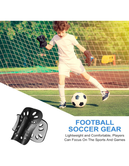 Espinilleras de Fútbol COMNICO 2 Pares Ligeras Transpirables