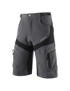 Pantalones Cortos de Ciclismo BERGRISAR Hombre Ajuste Suelto 6 Bolsillos
