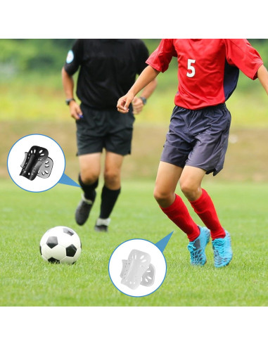 Espinilleras de Fútbol COMNICO 2 Pares Ligeras Transpirables