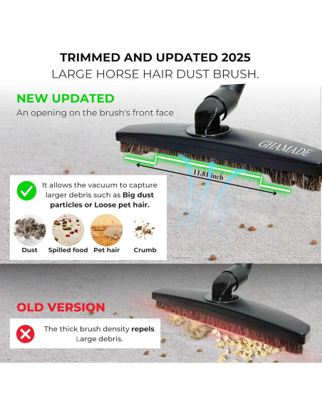 Cepillo de Suelo GHAMADE con Varilla de Extensión 99 cm