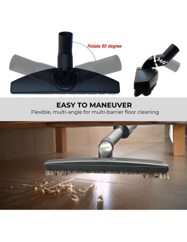 Cepillo de Suelo GHAMADE con Varilla de Extensión 99 cm