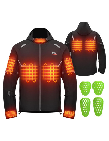 Chaqueta Calefacción KEMIMOTO para Motocicleta 12V 20000mAh