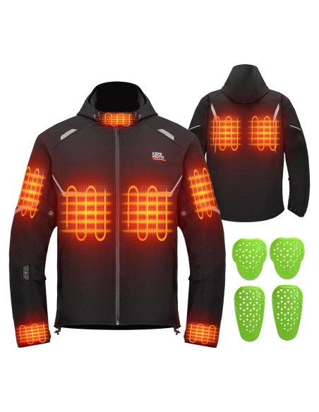 Chaqueta Calefacción KEMIMOTO para Motocicleta 12V 20000mAh