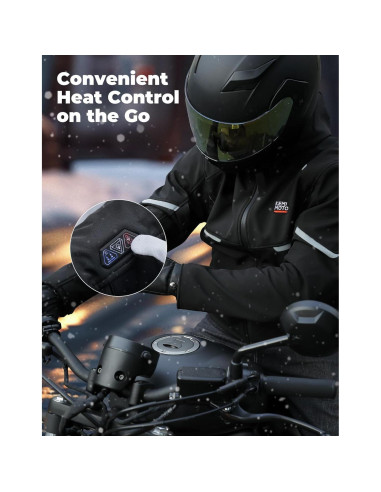 Chaqueta Calefacción KEMIMOTO para Motocicleta 12V 20000mAh