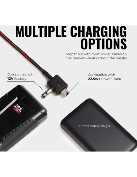 Chaqueta Calefacción KEMIMOTO para Motocicleta 12V 20000mAh