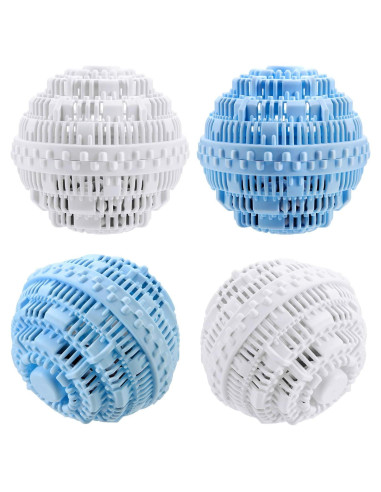 Bola de Lavado Boao 4 Piezas TPE 10.5 cm Azul y Blanco