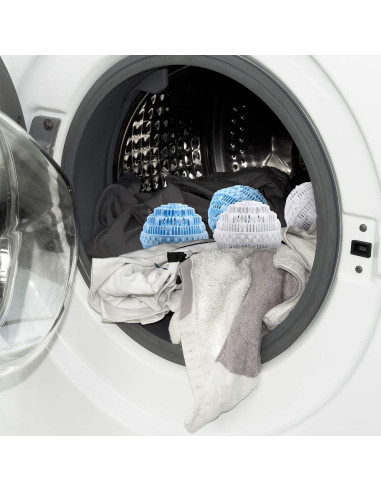 Bola de Lavado Boao 4 Piezas TPE 10.5 cm Azul y Blanco