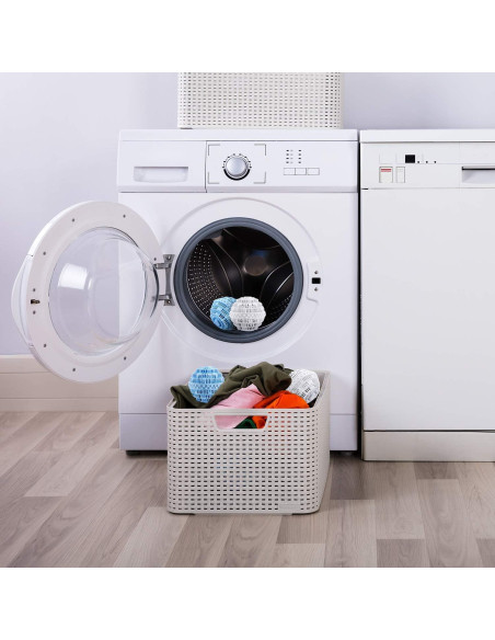 Bola de Lavado Boao 4 Piezas TPE 10.5 cm Azul y Blanco