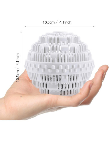 Bola de Lavado Boao 4 Piezas TPE 10.5 cm Azul y Blanco