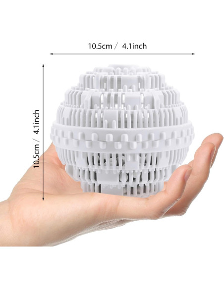 Bola de Lavado Boao 4 Piezas TPE 10.5 cm Azul y Blanco