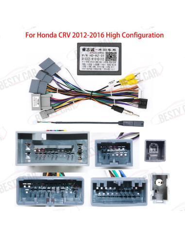 Arnés de Cableado 16 Pines Bestycar para Honda CRV 2012-2016