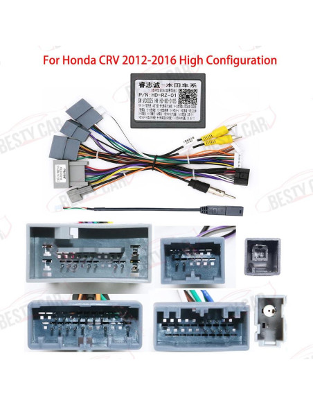 Arnés de Cableado 16 Pines Bestycar para Honda CRV 2012-2016