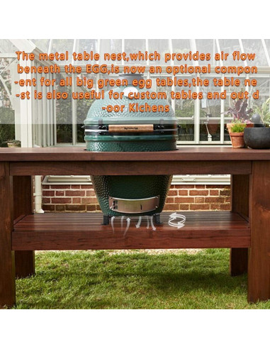 Soporte para Parrilla Big Green Egg Grande - Acero Pesado