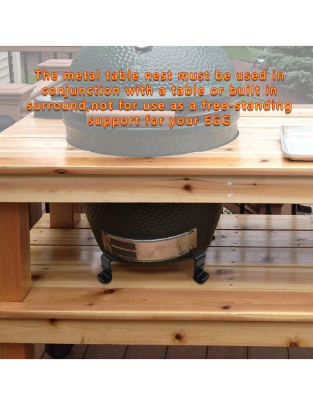 Soporte para Parrilla Big Green Egg Grande - Acero Pesado