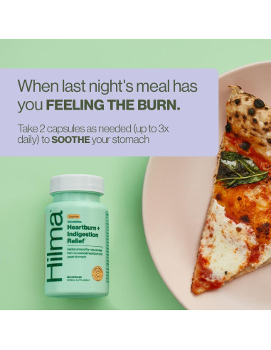 Hilma Alivio de Acidez y Digestión Natural 50 Cápsulas Veganas
