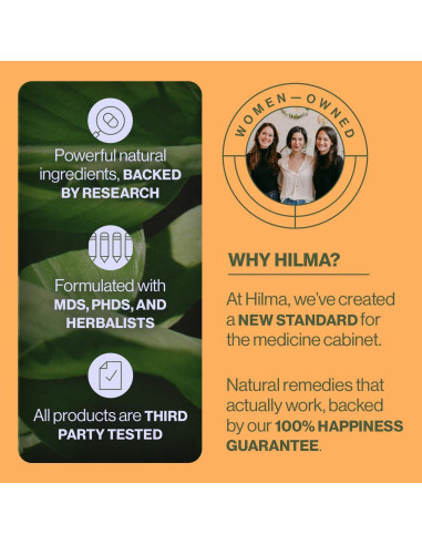 Hilma Alivio de Acidez y Digestión Natural 50 Cápsulas Veganas