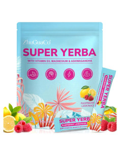 Té Instantáneo de Yerba Mate Super - 300g, Sabor Limonada Frambuesa