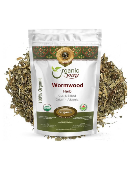 Hierba de Ajenjo Orgánica Cortada 450g - Organic Way - Sin Gluten