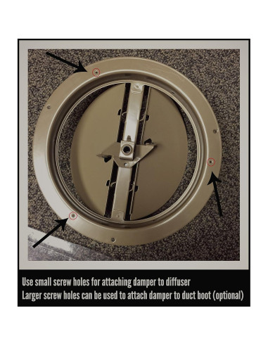 Compensador de Techo Accord Ventilation ABCDBRD08 20.32 cm Marrón