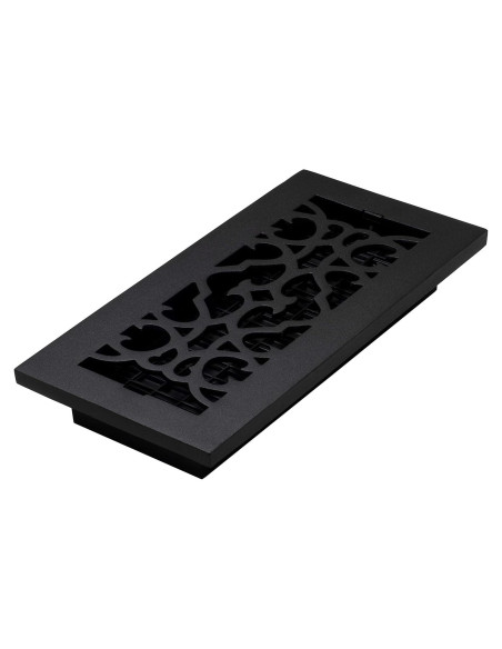 Rejilla de Piso Victoriana Decor Grates AC410-BLK 10 x 25 cm Hierro Fundido
