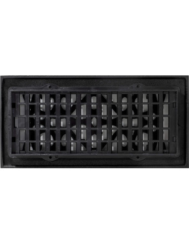Rejilla de Piso Victoriana Decor Grates AC410-BLK 10 x 25 cm Hierro Fundido