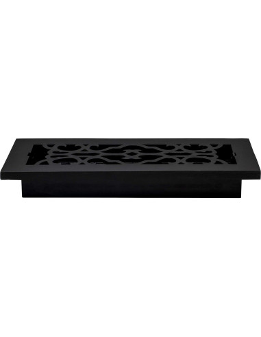 Rejilla de Piso Victoriana Decor Grates AC410-BLK 10 x 25 cm Hierro Fundido