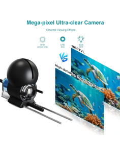 Cámara de Pesca Submarina ZXBVSU 4.3" HD con Visión Nocturna 2