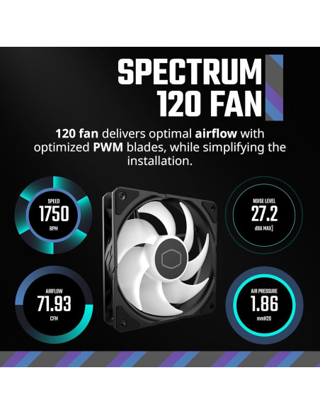 Cooler Master Hyper 212 Spectrum V3 - Cooler CPU 152mm ARGB