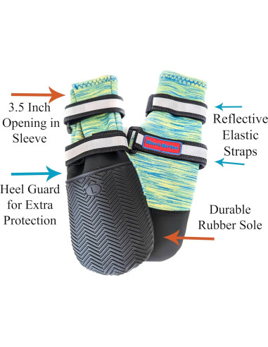 Botas Protectoras para Perros Bark Brite Medianas Turquesa