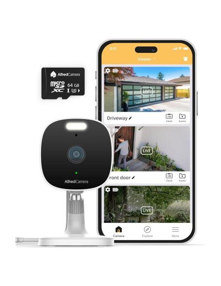 Cámara de Seguridad Inteligente AlfredCam Plus 2.5K WiFi IP65