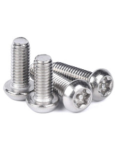 Tornillos de Seguridad Antirrobo Torx Acero Inoxidable M6x20mm 20Pcs
