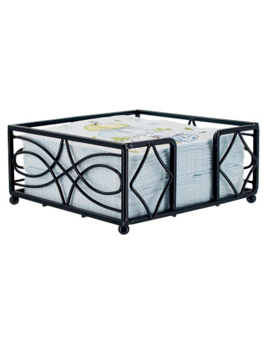 Soporte para Servilletas de Metal Boston International - Negro