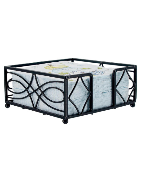 Soporte para Servilletas de Metal Boston International - Negro