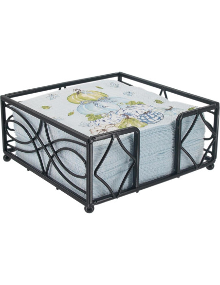 Soporte para Servilletas de Metal Boston International - Negro