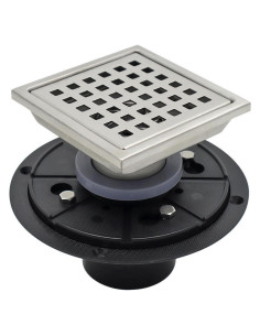 Desagüe de Ducha Cuadrado 10.16 cm YANCASENO Acero Inoxidable