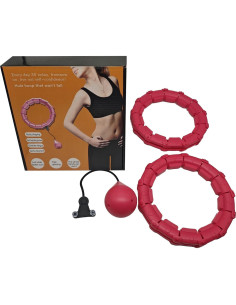 Hula Hoop Ponderado Inteligente Genérico D7 S-HH 24 Nudos Ajustable 2