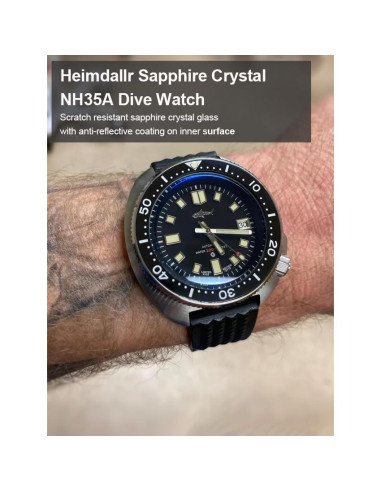 Reloj Automático Heimdallr 44mm Acero Inoxidable Luminiscente