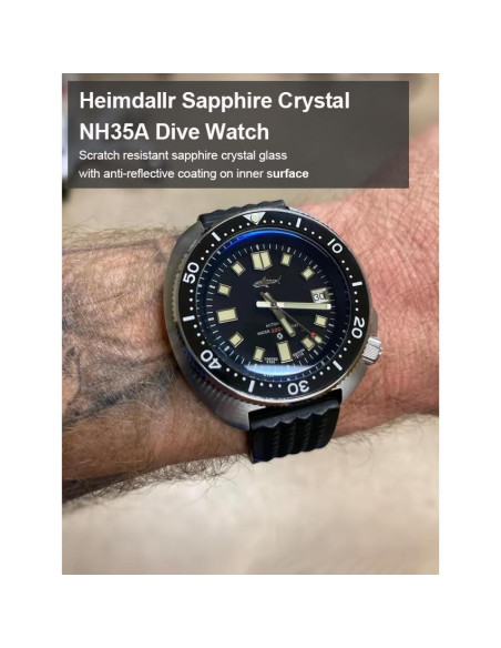 Reloj Automático Heimdallr 44mm Acero Inoxidable Luminiscente