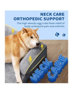 Cama Ortopédica para Perros Made4pet 96.5x71.1 cm Gris 2