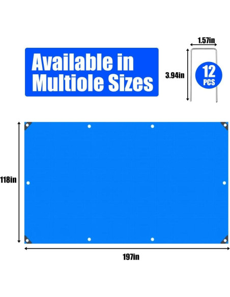 Mat de Rebote Pesado GRETJOB 197x118 cm para Inflables