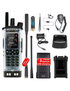 Walkie Talkie Digital Baofeng DM-32 10W GPS Transparente