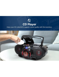 Reproductor de Cassette Portátil Bluetooth Emerson EPB-3002 2