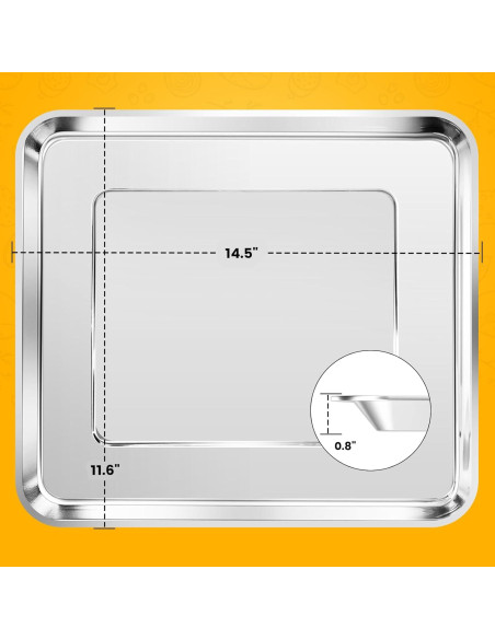 Canasta de Acero Inoxidable para Freidora de Aire Cuisinart TOA 95 - 36.8 x 29.5 cm