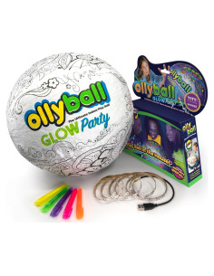 Pelota Inflable Ollyball Fiesta Brillante con Luz LED 30 cm