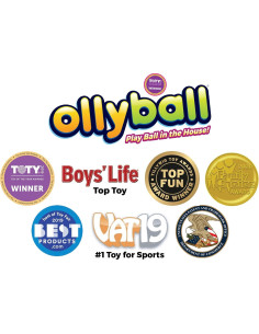 Pelota Inflable Ollyball Fiesta Brillante con Luz LED 30 cm 2