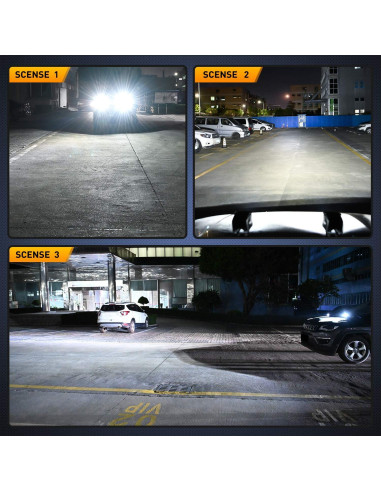 Pods LED Nilight 42W 3" Luz Spot Flood 2Pcs para Off Road