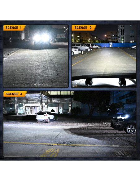 Pods LED Nilight 42W 3" Luz Spot Flood 2Pcs para Off Road