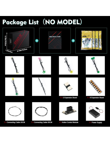 Kit de Iluminación LED LocoLee para LEGO 31217 Tigre